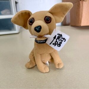 Vintage 1990s Yo Quiero Taco Bell Chihuahua Dog Holding - Free Tacos Sign - NEW